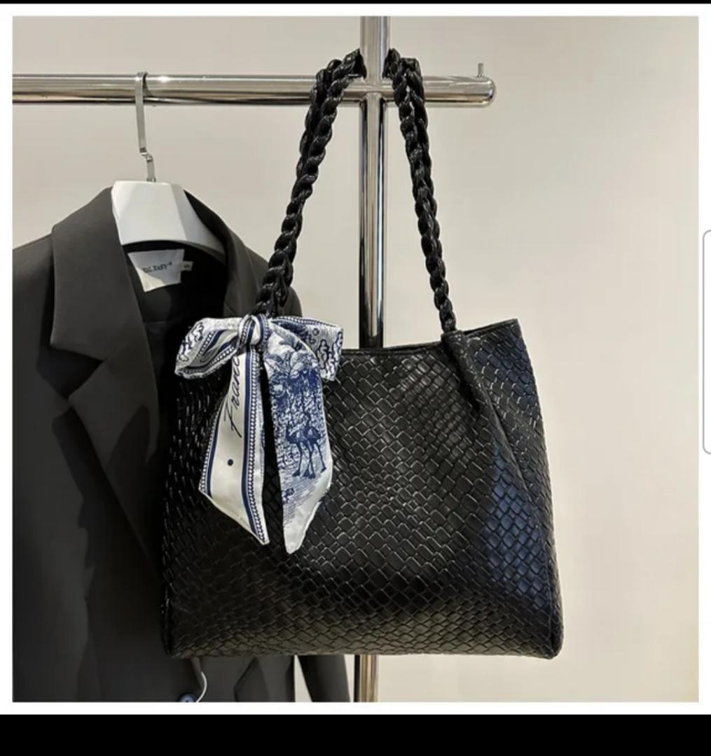 women new silk tote handbag with scarf hot selling delivery in 2 to 5 days