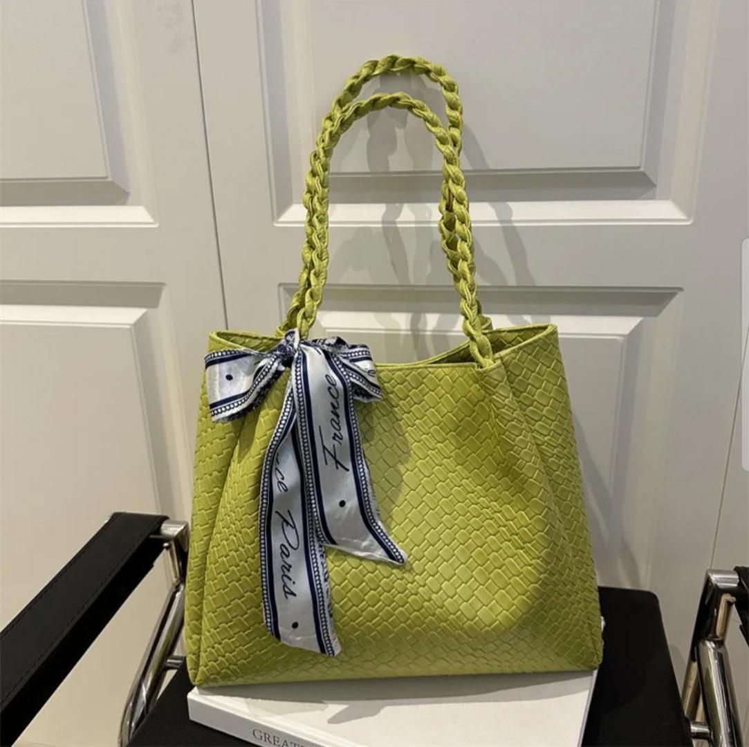 women new silk tote handbag with scarf hot selling delivery in 2 to 5 days