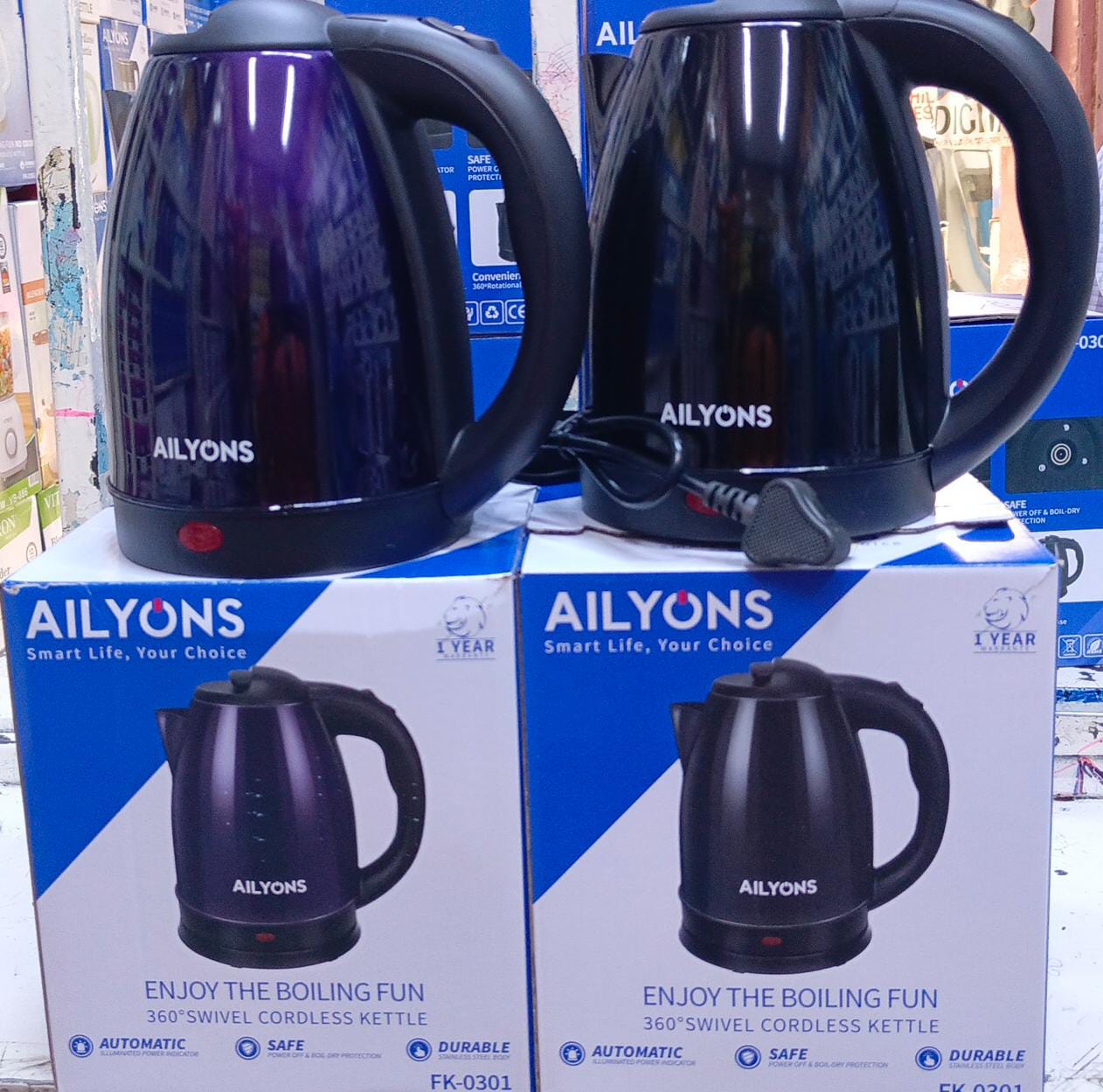 Best Price For AILYONS FK0301 1.8L Heater Jug 1500W Voltage AC 220V 