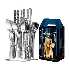 Stainless steel 24 pieces cutlery set/Stainless Steel Cutlery, Spoons, Fork, Knife D/ Set