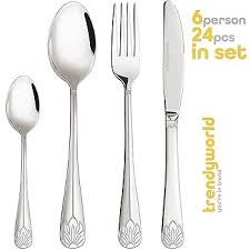 Stainless steel 24 pieces cutlery set/Stainless Steel Cutlery, Spoons, Fork, Knife D/ Set