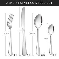 Stainless steel 24 pieces cutlery set/Stainless Steel Cutlery, Spoons, Fork, Knife D/ Set