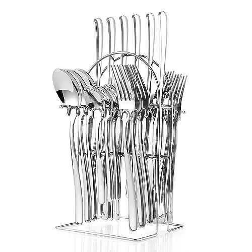 Stainless steel 24 pieces cutlery set/Stainless Steel Cutlery, Spoons, Fork, Knife D/ Set