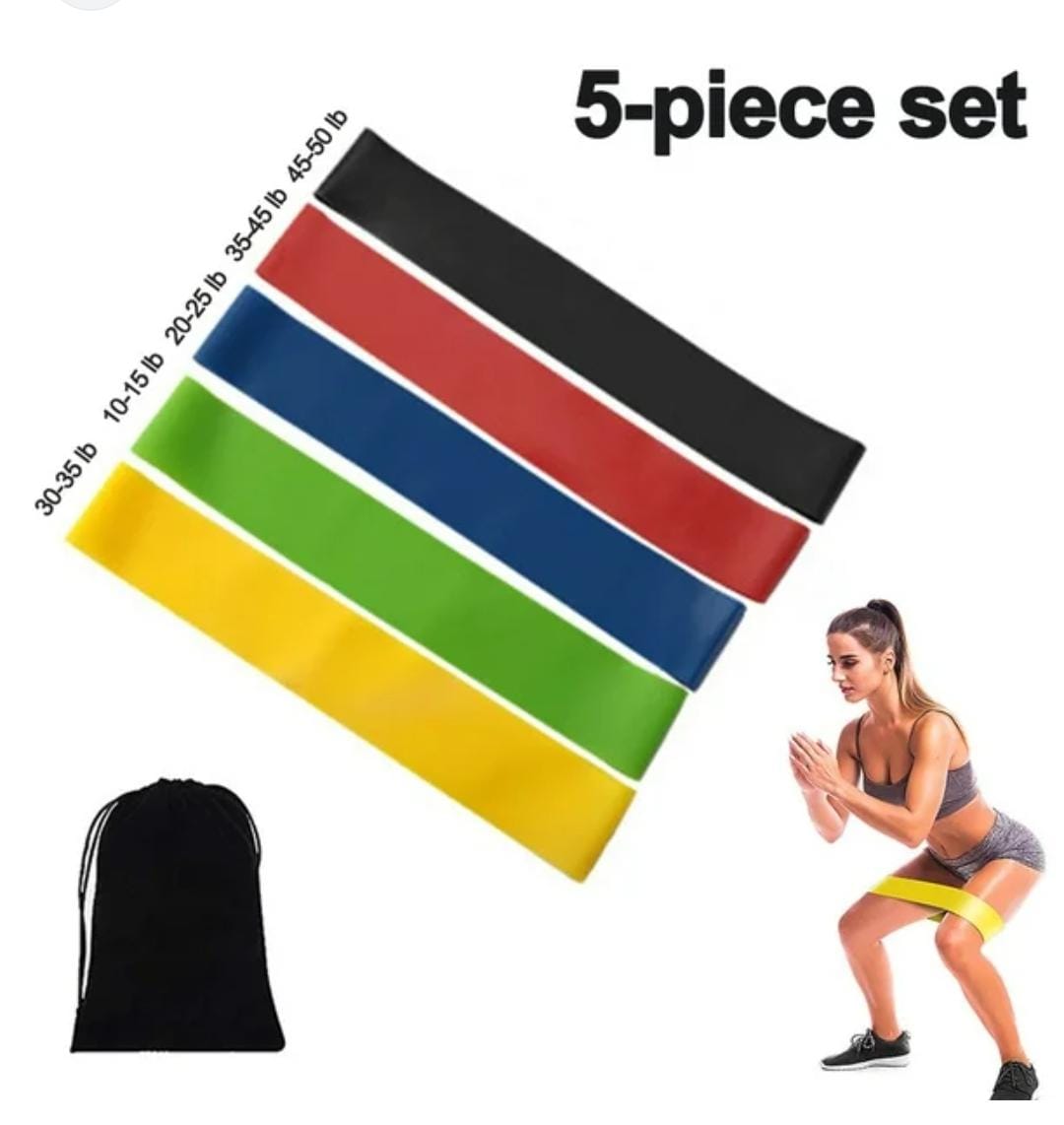 💃💃KEEP FIT ALWAYS 🤗🤗New Exercise Premium resistance bands 5pc set