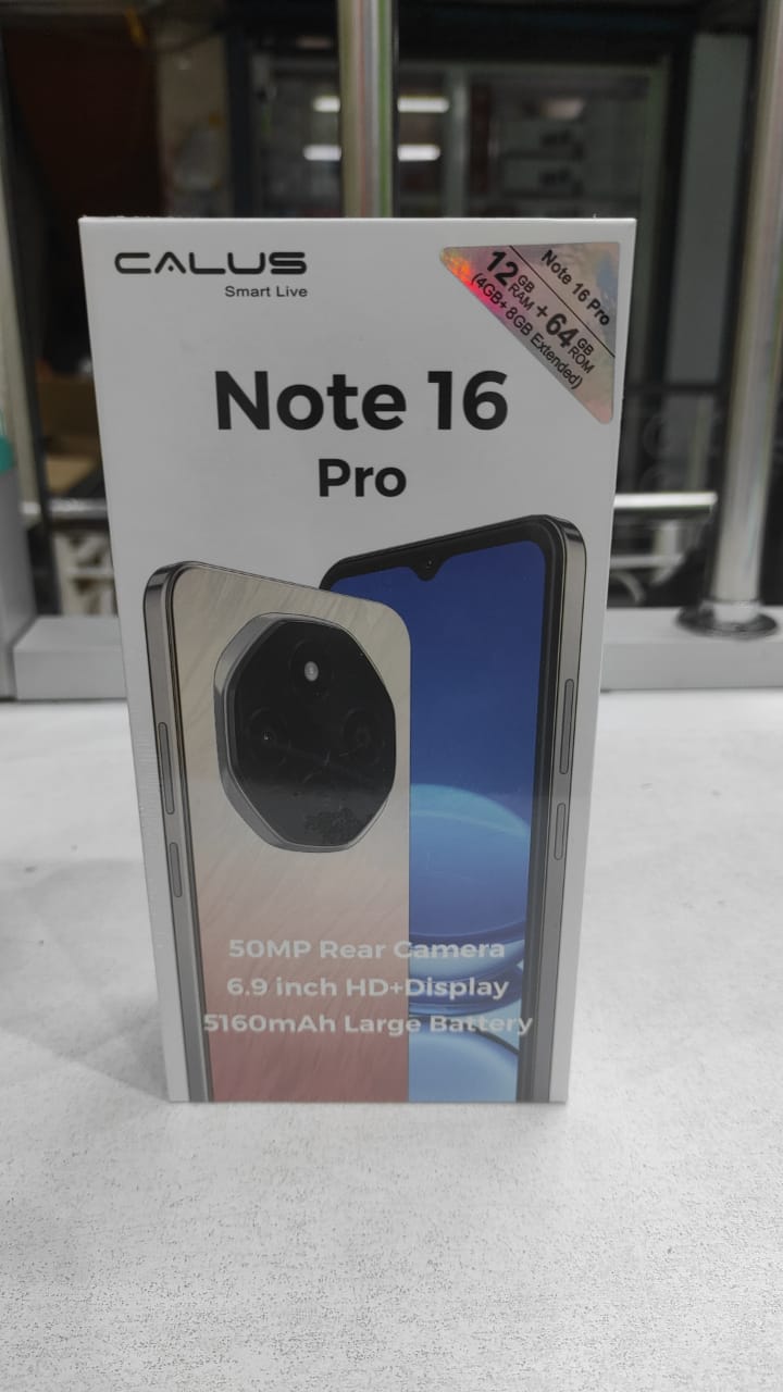 LIMITED OFFER.CALUS NOTE 16 PRO. 12GB RAM+ 64 GB ROM. 32 MP +50MP CAMERA. 6.9'' display.