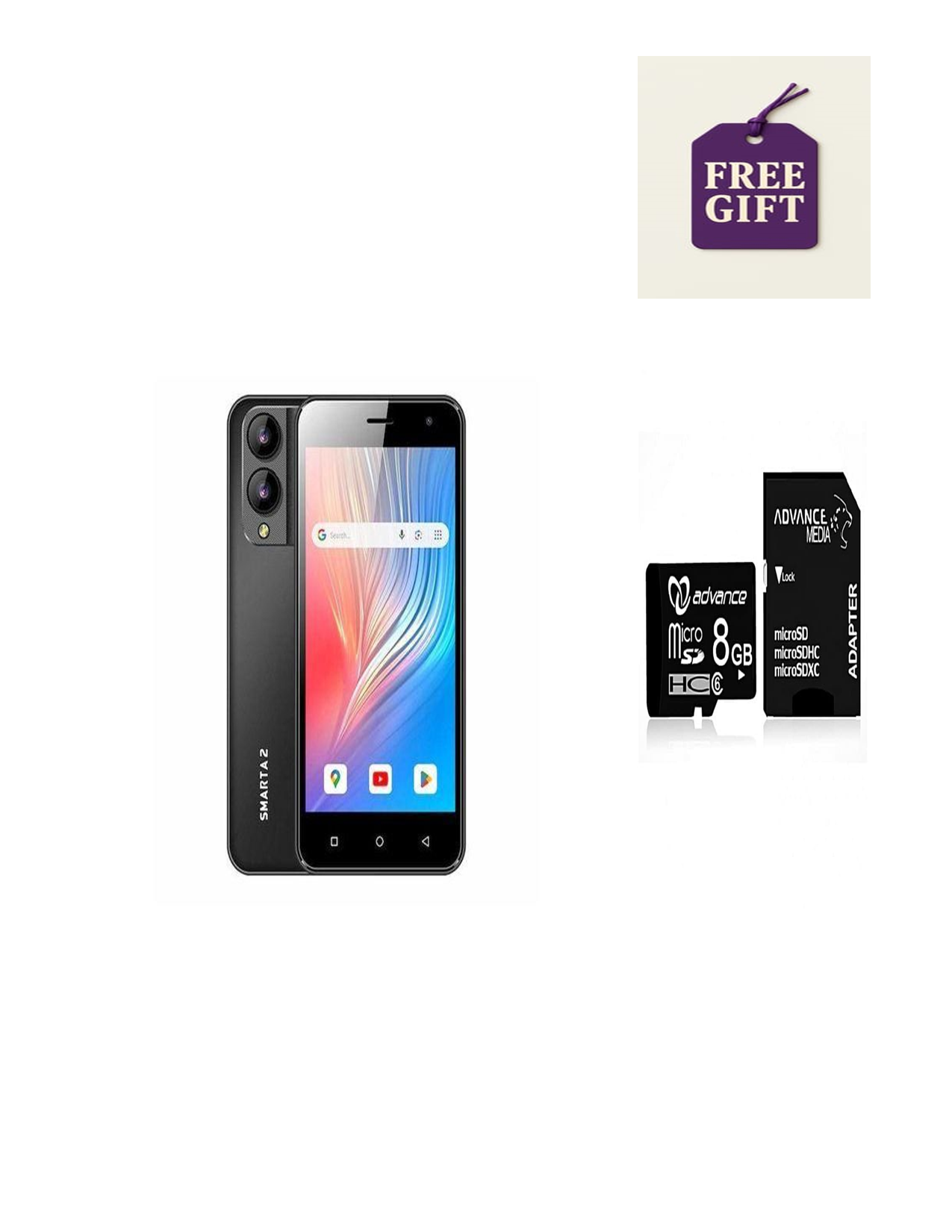 LIMITED OFFER!!Safaricom Neon Smarta 2, 5 inch display, 32GB+2GB Dual SIM, 3300mAh battery+ MEMORY CARD GIFT