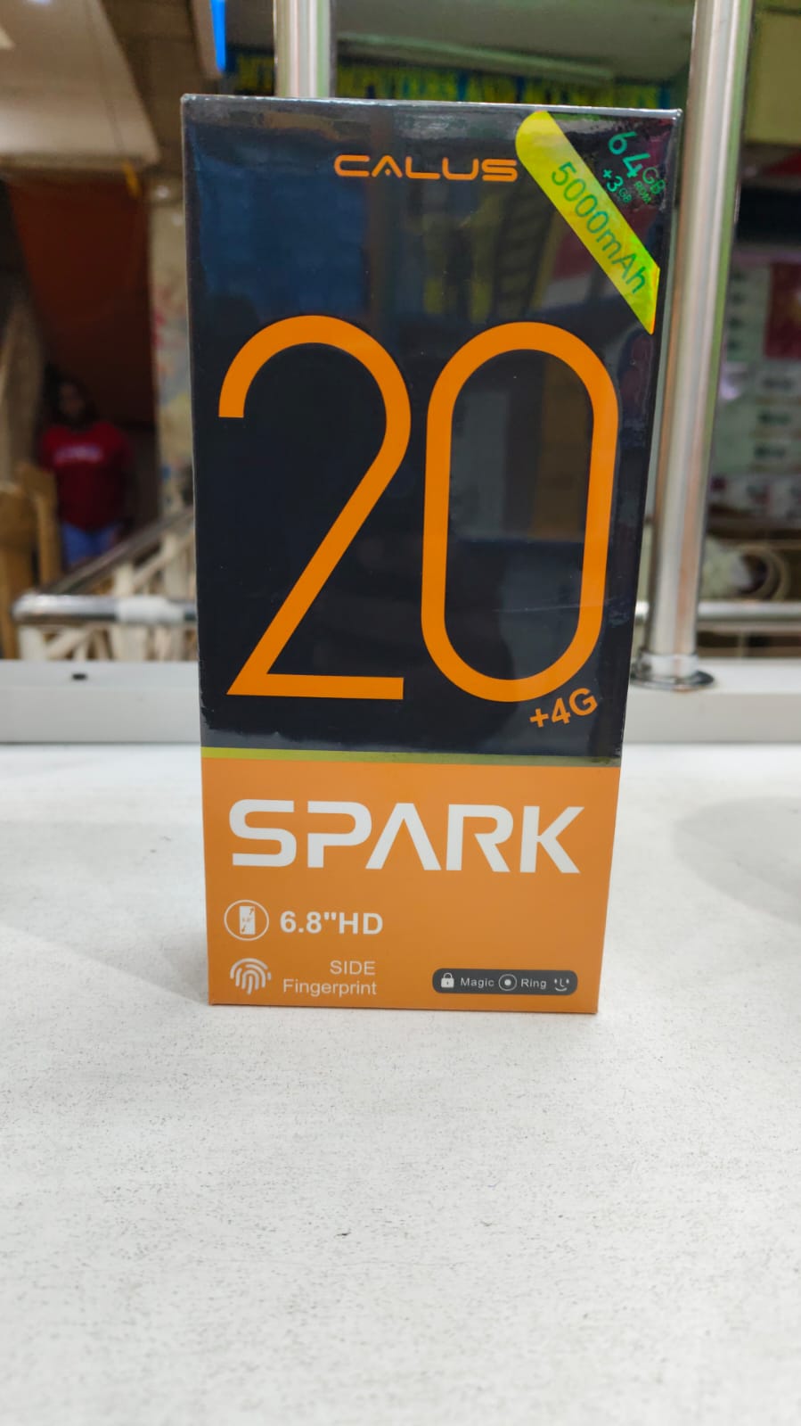 LIMITED OFFER! CALUS SPARK 20+ 4G , SIDE FINGERPRINT , 6.8 HD DISLAY 13MP+8MP CAMERA,3GB RAM+ 64GB ROM.