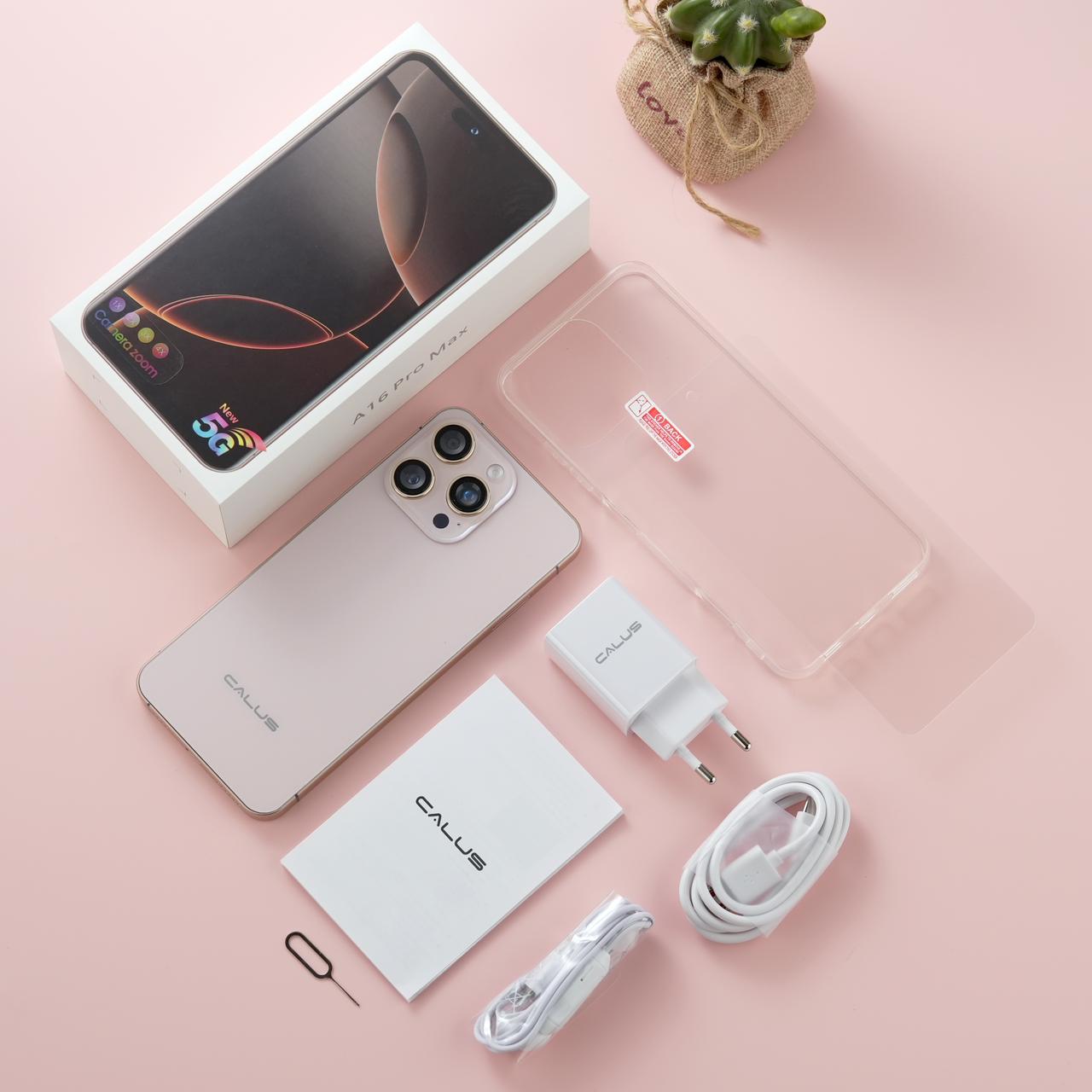 Calus A16 Pro Max 5G, 6.6 inches 6gb ram, 64rom, Brand New android phone, 20mp + 5mp camera, 4x camera zoom