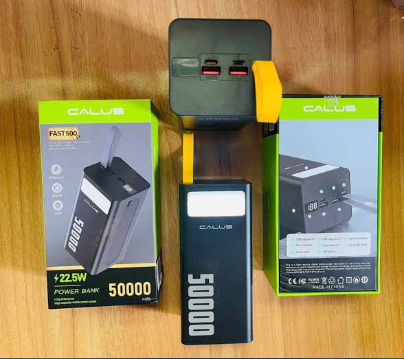 CALUS FAST 500, 50000mAh PORTABLE POWERBANK, 22.5W FAST CHARGING,BRIGHT LIGHT.