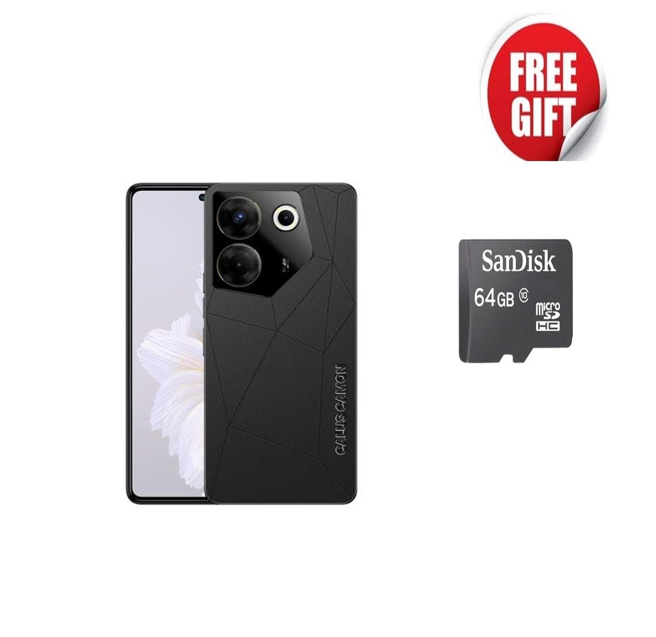 ON OFFER! CALUS CAMON 20 PRO, 6.6'' HD DISPLAY,8MP Glowig selfie + 13MP ultra clear rear camera, fingerprint sensor, 5000mAh dual sim, 4GB RAM + 64 GB ROM. COMES WITH 64GB MEMORY CARD + READER GIFTS