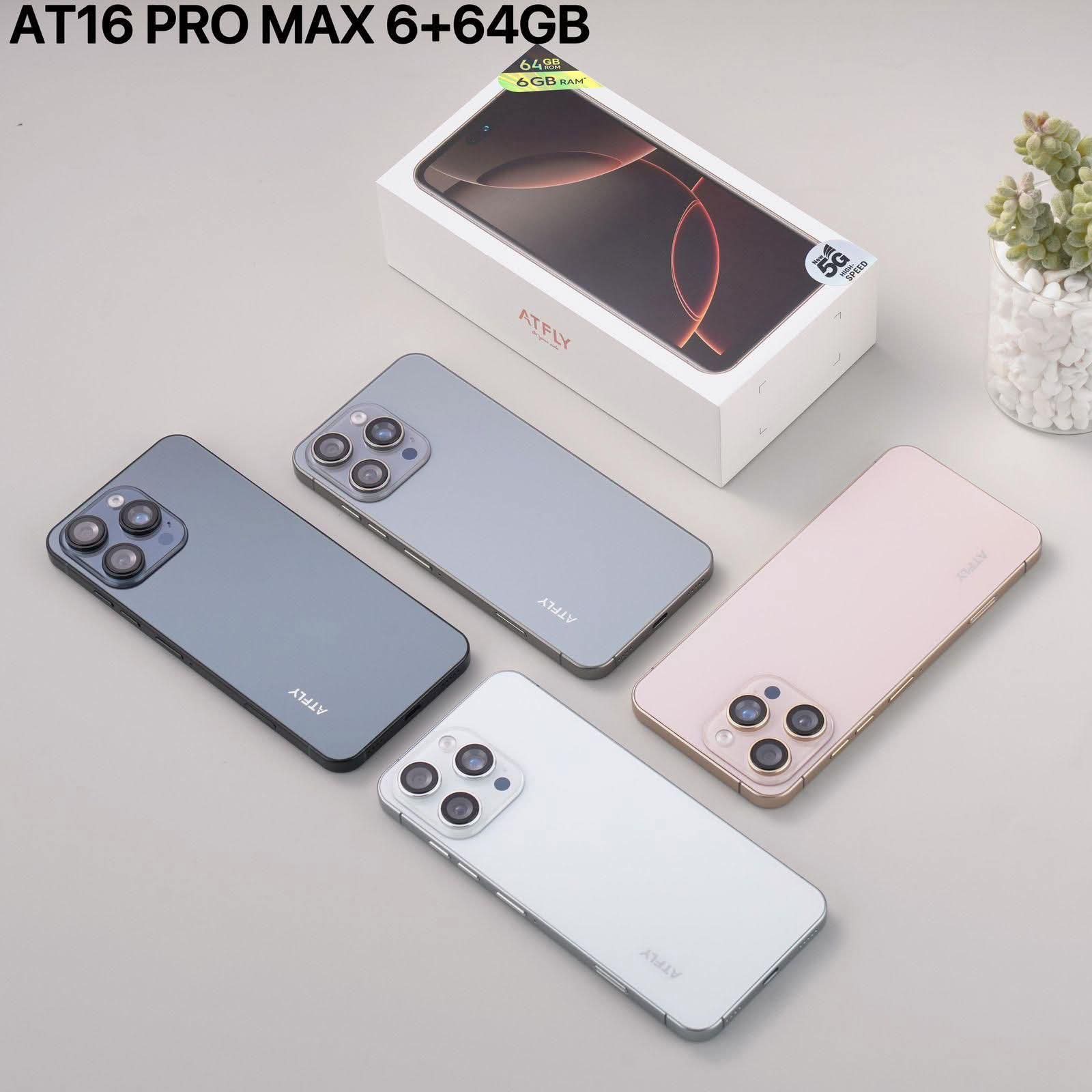 NEW ARRIVAL ON OFFER!!  ATFLY AT 16 PRO MAX, 5G HIGH INTERNET SPEED, 6GB RAM + 64GB ROM, 5000MAH, 5MP+ 20MP CAMERA.