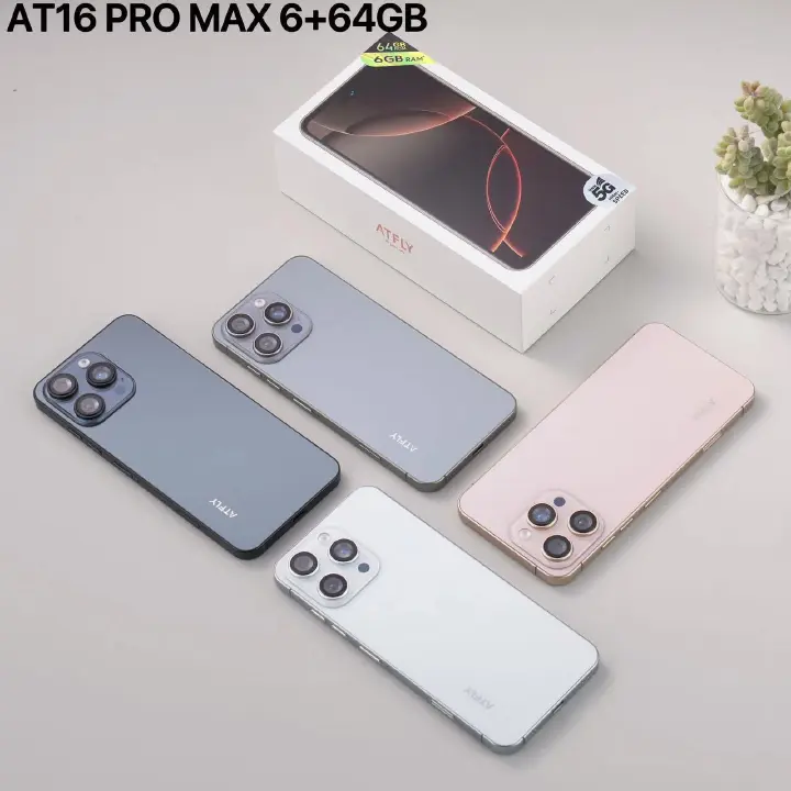 NEW ARRIVAL ON OFFER!!  ATFLY AT 16 PRO MAX, 5G HIGH INTERNET SPEED, 6GB RAM + 64GB ROM, 5000MAH, 5MP+ 20MP CAMERA.