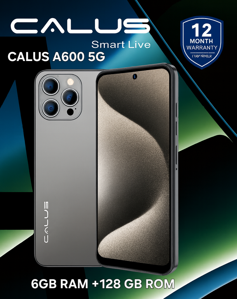 CALUS A600 5G, 6GB RAM +128 GB ROM, 13mp + 32 mp CAMERA, 5000mAh battery, 6.8 inch DISPLAY, DUAL SIM.
