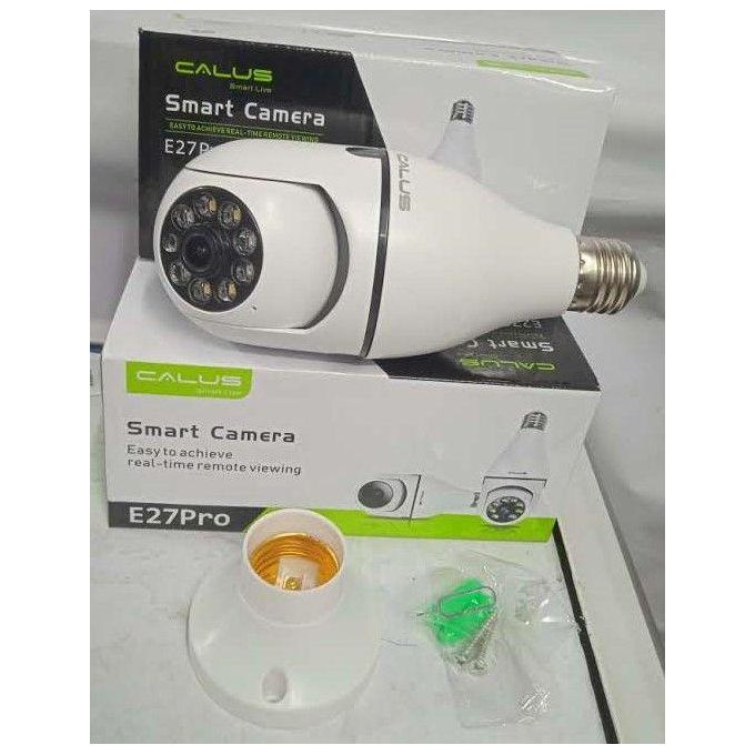 LIMITED OFFER!! CALUS E27 PRO SMART WIFI BULB CAMERA, HD 1080p,NIGHT VISION, MOTION SENSOR, TWO WAY AUDIO, EASY INSTALLATION SD CARD SLOT. WIRELESS VIEW REALTIME OR VIDEO STORED ON THE SD CARD.OR BOTH