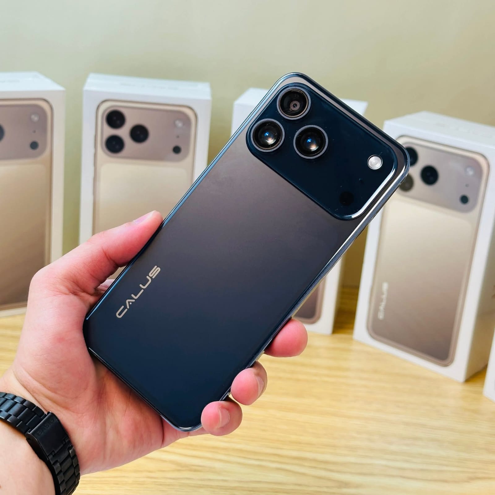 CALUS 17 PRO MAX, 8GB RAM + 128GB ROM, 13MP + 26MP CAMERA, 5200mAh BATTERY, 6.6'' HD DISPLAY, CLASSY DESIGN. DUAL SIM, android 14