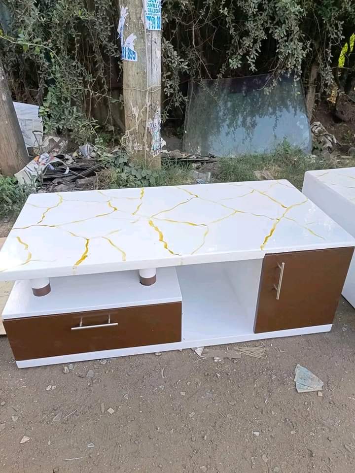 Modern marble nested Tv stand made with MDF boards , ecologically correct material, which gives the piece good strength and durability. Surprise yourself with design, innovation, beauty and durability