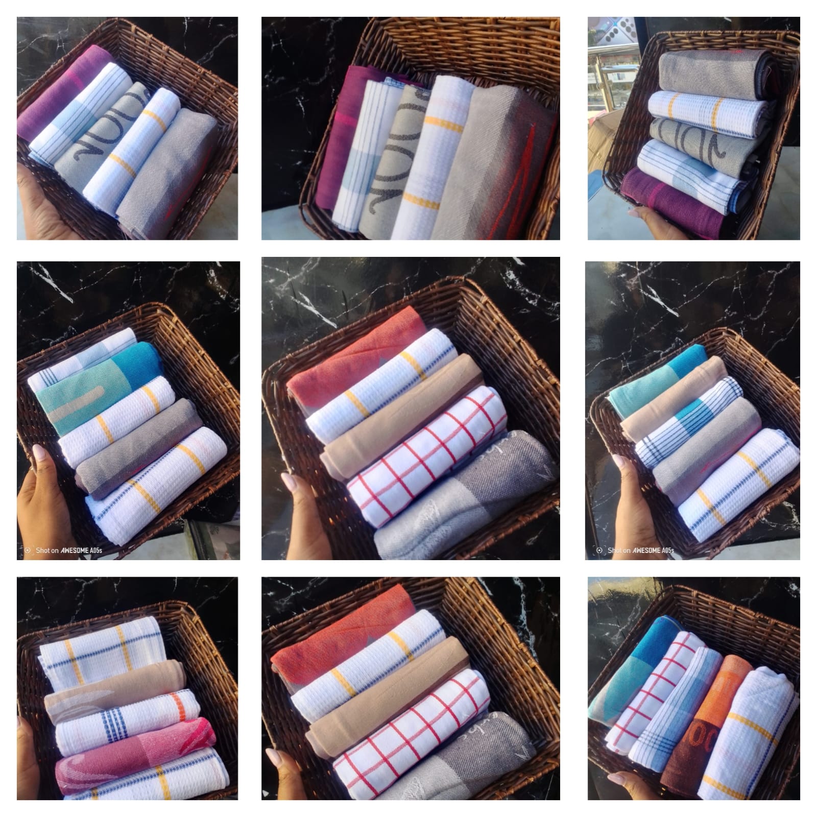 (AFFORDABLE QUALITY) 5pc smart user choice kitchen towels.100% and high quality.Super soft，it is very gentle to your skin， do not drop wool， very light， it is very convenient to take with you
