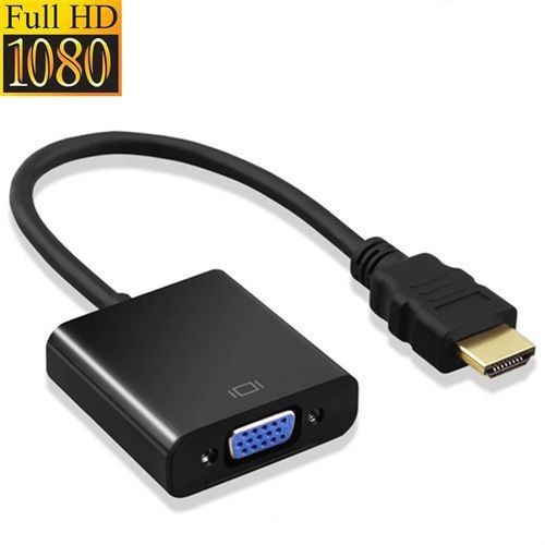 HDMI-compatible To VGA Adapter Converter Cable With 3.5mm Audio Cable HD 1080P HDMI Male To VGA Famale Digital Analog Converter for Laptop PC TV