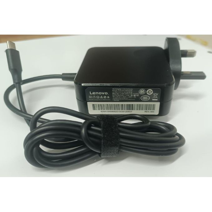 Lenovo Type C Charger Adapter 65W For Laptop highly reliable charger, durable and stylish-ORIGINAL WITH WARRANTY