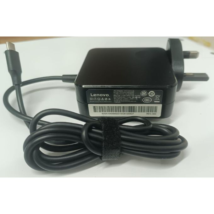 Lenovo Type C Charger Adapter 65W For Laptop highly reliable charger, durable and stylish-ORIGINAL WITH WARRANTY