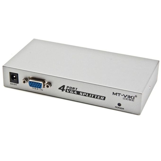 4 Port VGA Splitter Powered 1 Input 4 Output for Video Screen Duplication very high quality durable and reliable -WITH WARRANT1 VGA Input, 4 VGA Output4 Port 150MHz VGA Splitter