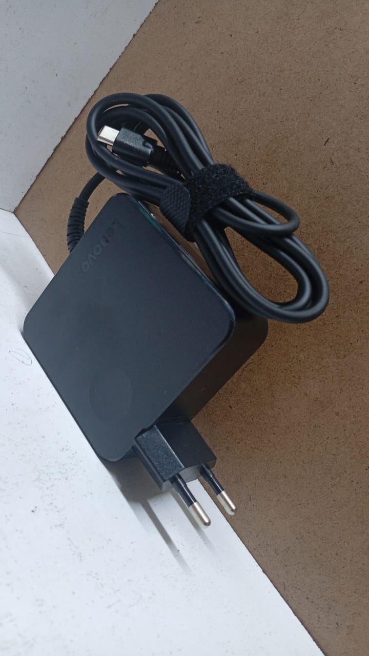 Lenovo Type C Charger Adapter 65W For Laptop highly reliable charger, durable and stylish-ORIGINAL WITH WARRANTY
