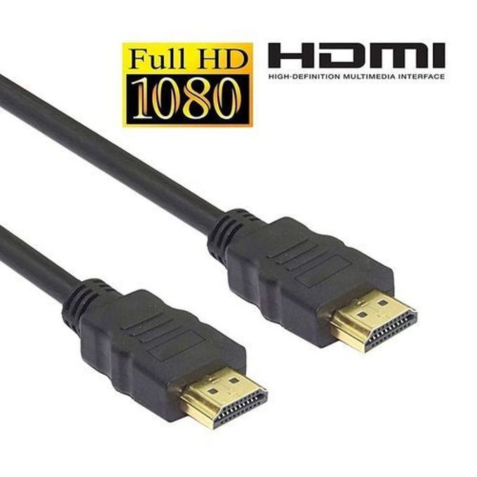 HDMI Cable 5 Meters Wire High Speed With FULL HD HDMI Cable 5 Meters - Black 5m HDMI Cable 5 Meters - Black 5m