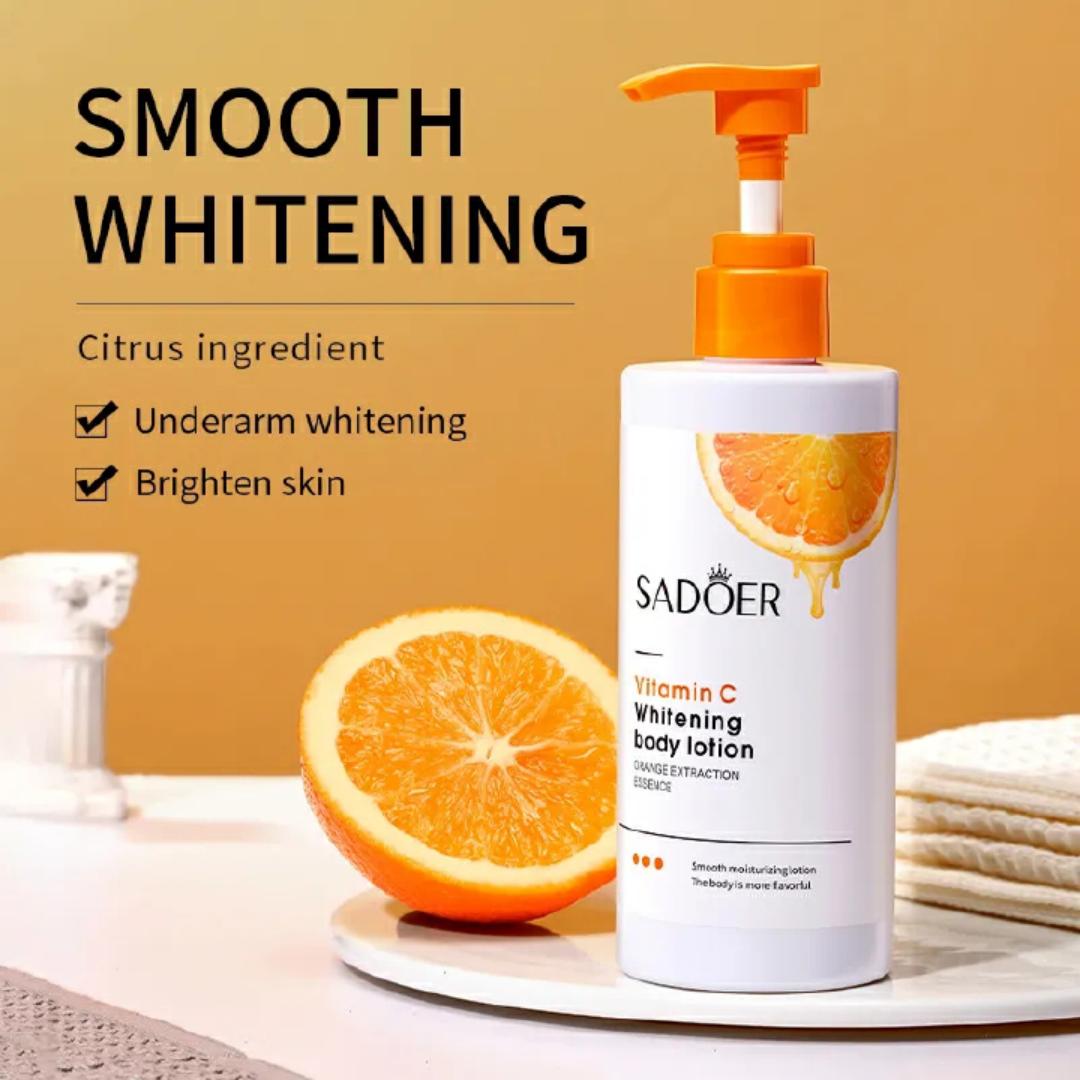 SADOER Vitamin C Whitening Body Lotion Cream Moisturizing Refreshing Whole Body Lightening