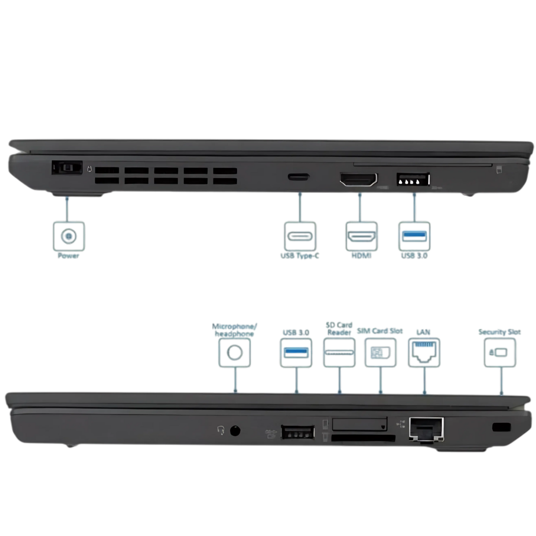 Lenovo ThinkPad X270 – 6th Gen Intel Core i5 (2.60GHz), 8GB RAM, 256GB SSD, Windows 10 Pro, Fingerprint Sensor, Compact and Lightweight Business Laptop.