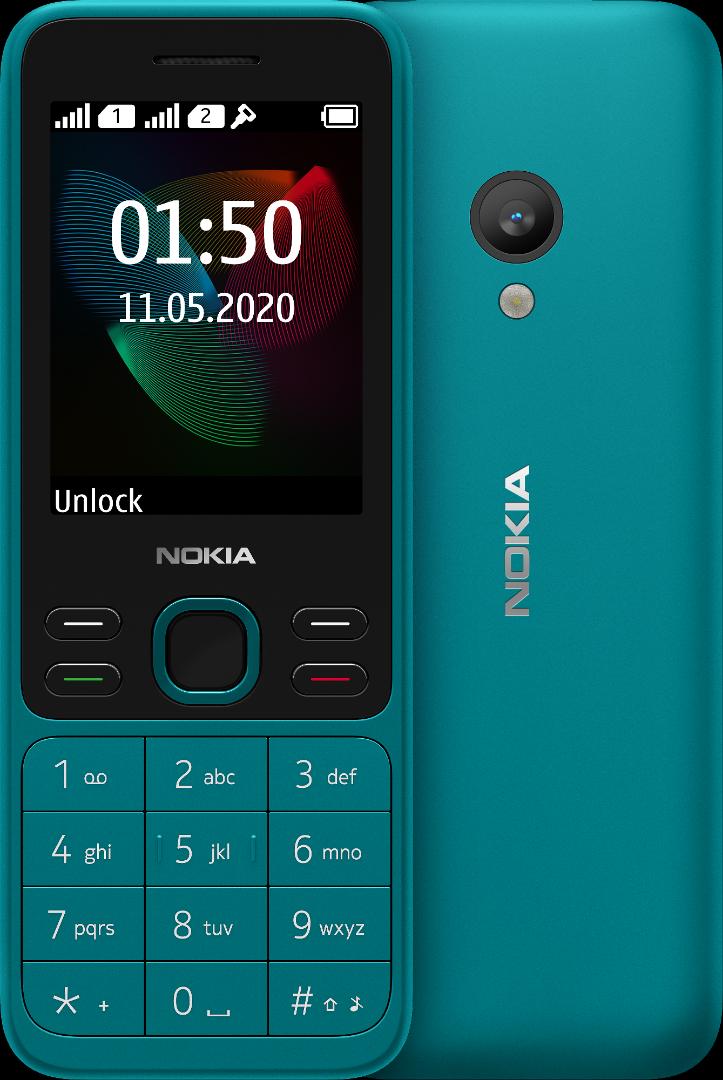Nokia 150 feature phone, 1020mah,supports fm radio,support  sd card upt 32gb,Dual sim,o.3 camera,2.4 screen  size display