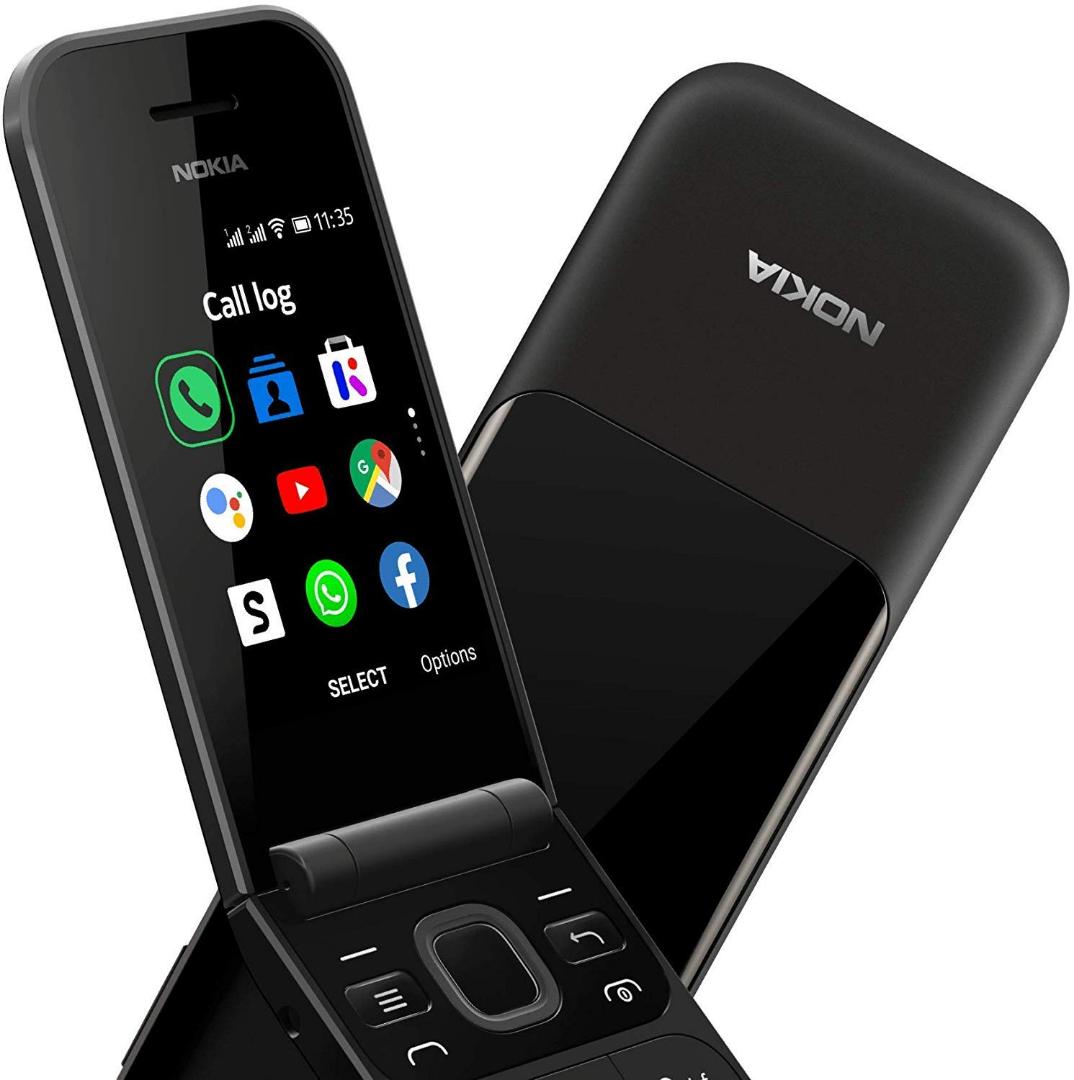 Nokia 2720 flip Mobile phone  ,Dual SIM, Dual screen Black
