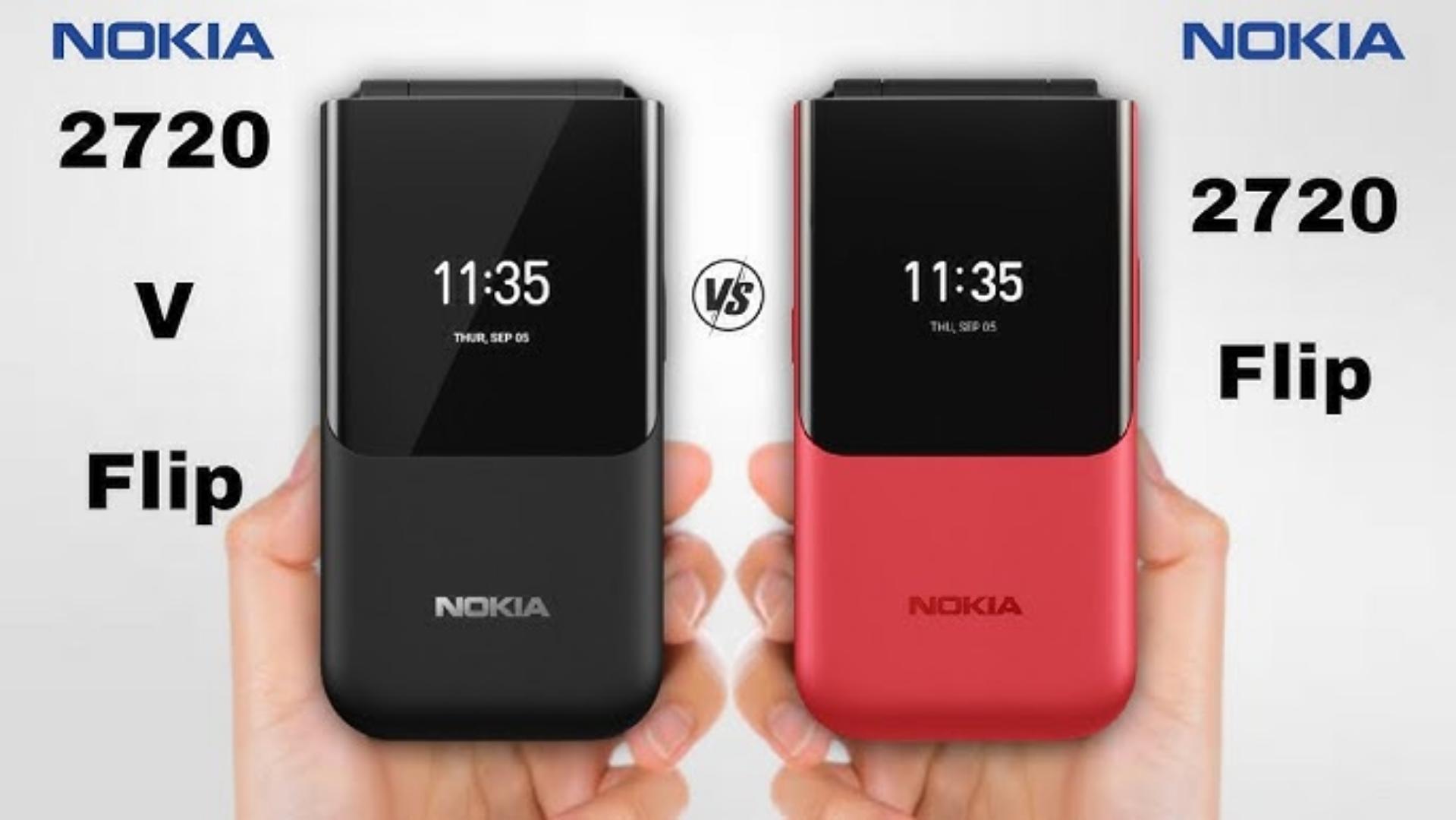 Nokia 2720 flip Mobile phone  ,Dual SIM, Dual screen Black