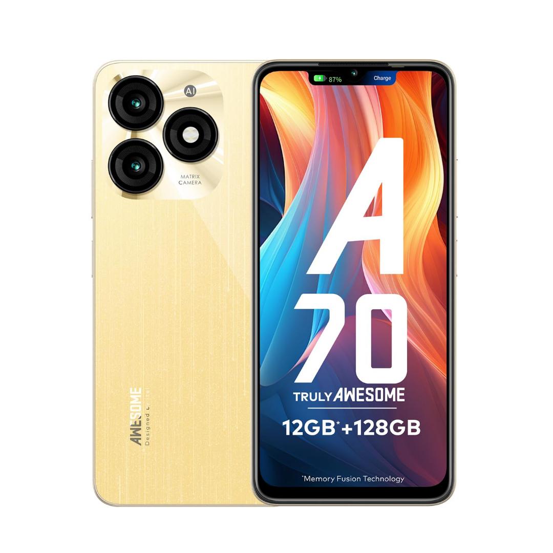 Itel  A70 6.6 HD,8GB Ram and 128GB Rom,Battery 5000mah, Android 12,Dual sim,Type c,4G smartphone