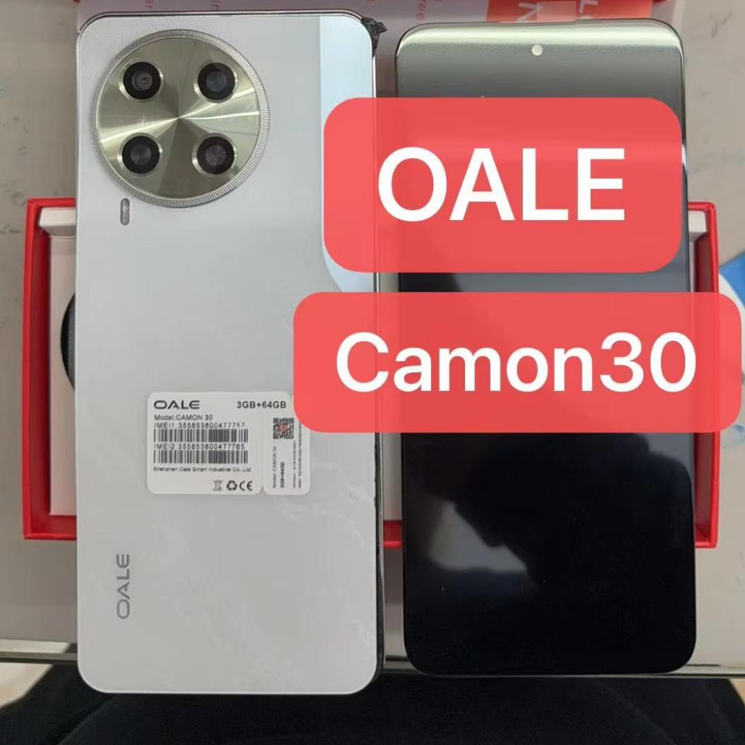 New OALE Camon 30 6.8nch punch screen,Dual SIM,64GB Rom and 3GB Ram,Battery  5075mah,camera  5mp front camera and 8mp Rear camera,