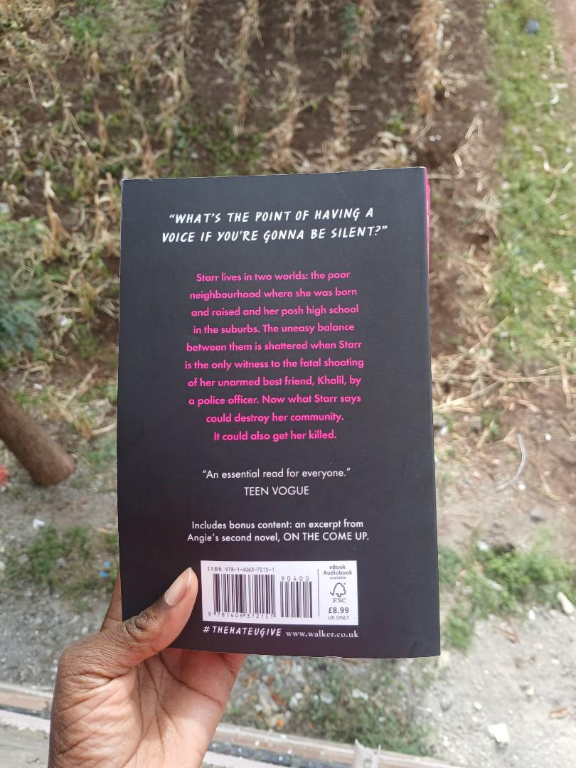 New Original Paperback Thriller The Hate U Give by Angie Thomas