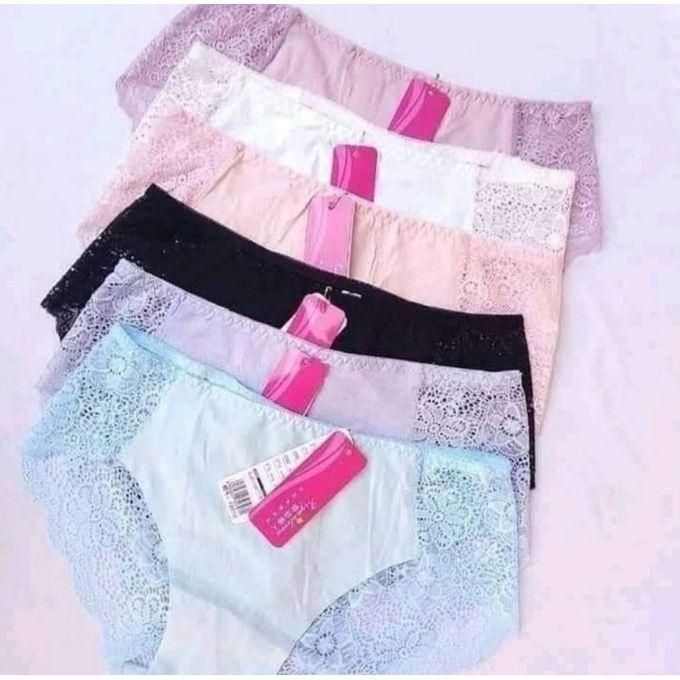 Fashion 3PCS NET SEAMLESS COTTON UNDERWEAR, LADIES PANTS