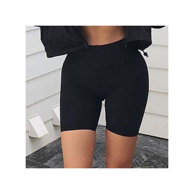 Fashion 2PCs Classy Stretchy Skin Tight Biker Shorts