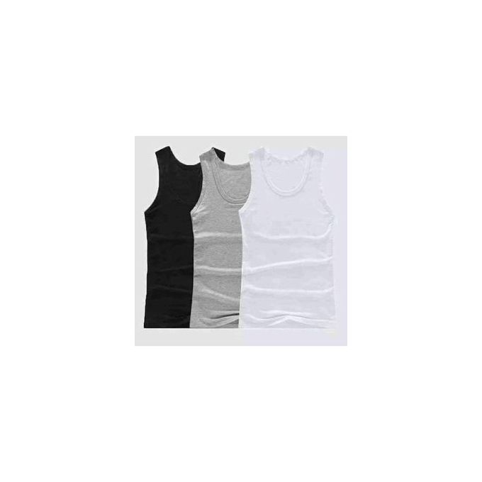 Berrykey 3-in-1 Premium Singlet Men's UnderWear – Black/White/Grey