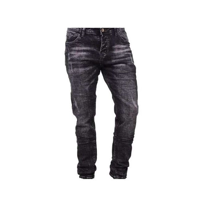 Slim Fit Jeans For Men-Black