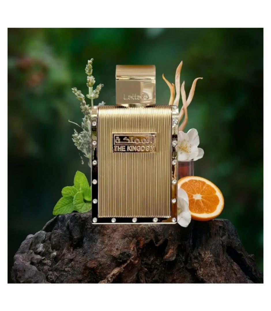 Lattafa The Kingdom - The Ultimate Masculine Cologne.  Perfume designed for Men who Dominate Spaces - Lasts 8++ Hrs. Your to go Spray for Business Meetings, Romantic Nights or Elite Gatherings