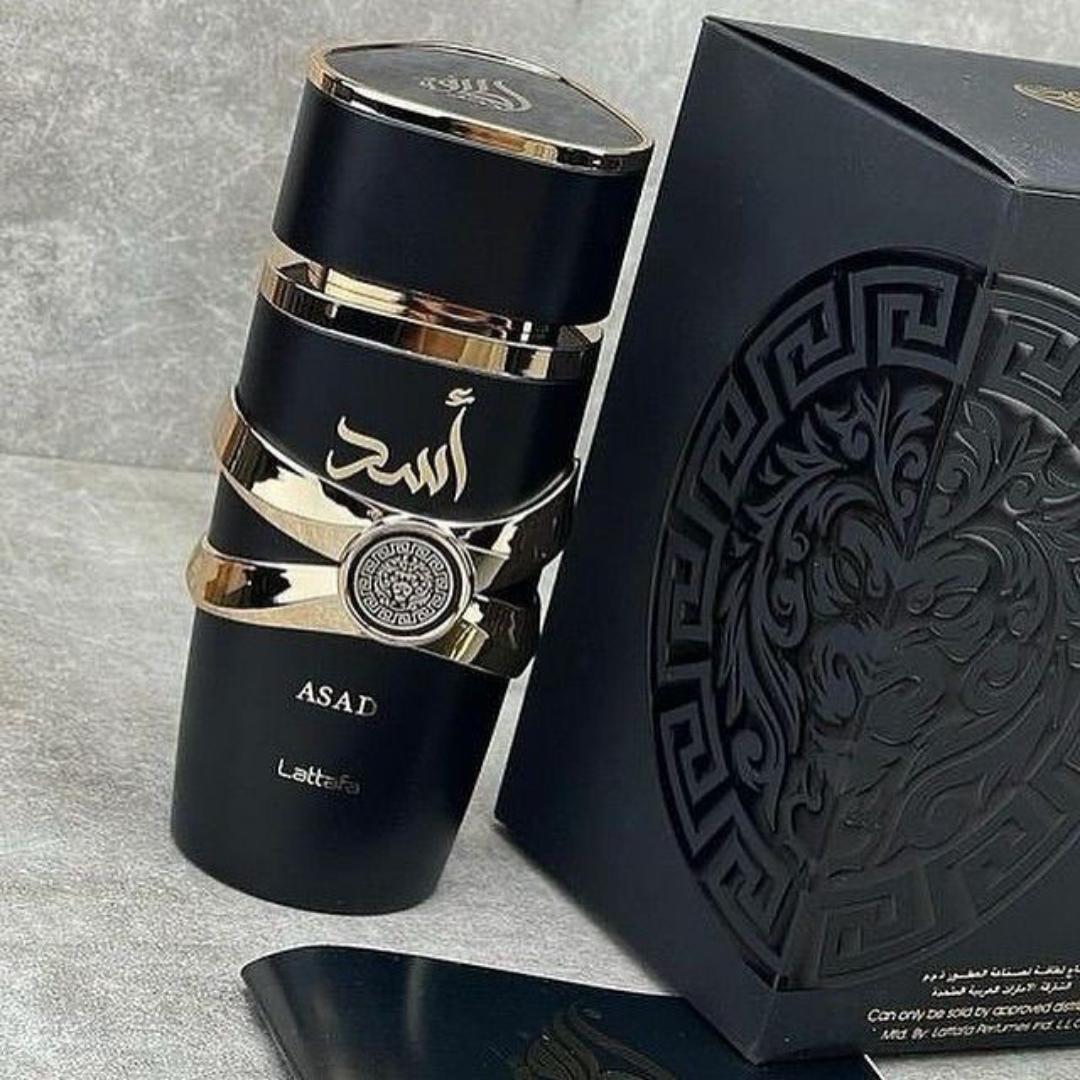 Lattafa Asad - Eau de Parfum for Men - An Amber Vanilla Fragrance for guys who want a Confident, Powerful & Mysterious Scent. Masculine Perfume lasting 10+Hrs on skin, 12+Hours on Clothes when sprayed