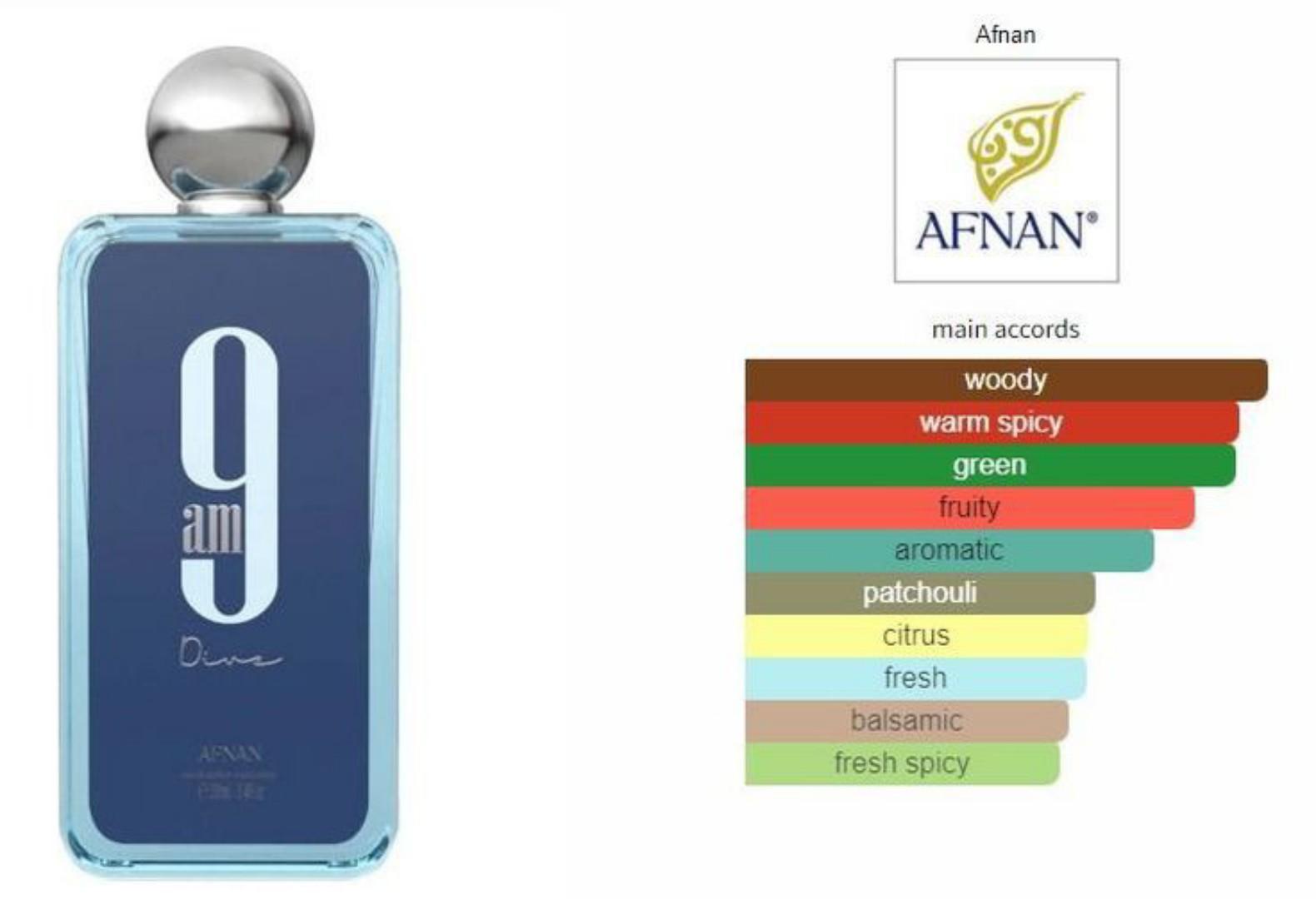 Afnan 9PM Dive Perfume | 100ML | Fresh Acquatic Fragrance | Great for an Active Man |  Long-lasting 7hrs | Projection Noticeable | Leaves a Clean Trail | Day / Night Spray | Gift Worthy  # 2026 Scent