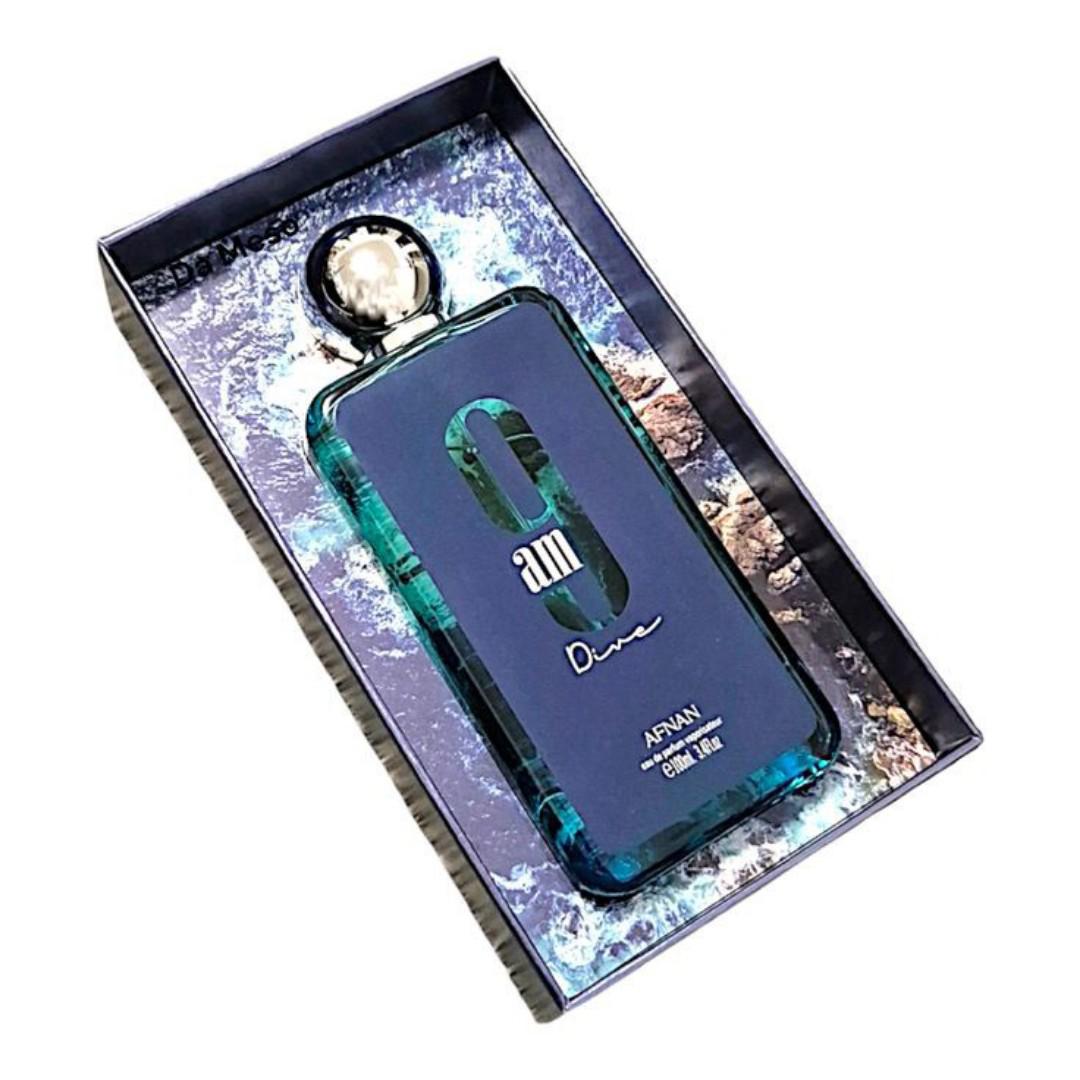 Afnan 9PM Dive Perfume | 100ML | Fresh Acquatic Fragrance | Great for an Active Man |  Long-lasting 7hrs | Projection Noticeable | Leaves a Clean Trail | Day / Night Spray | Gift Worthy  # 2026 Scent