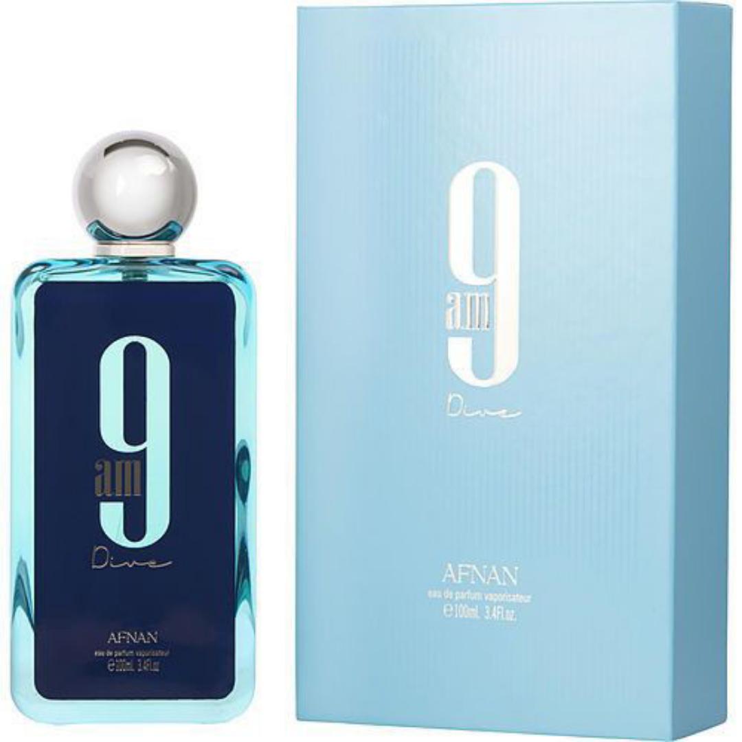 Afnan 9PM Dive Perfume | 100ML | Fresh Acquatic Fragrance | Great for an Active Man |  Long-lasting 7hrs | Projection Noticeable | Leaves a Clean Trail | Day / Night Spray | Gift Worthy  # 2026 Scent