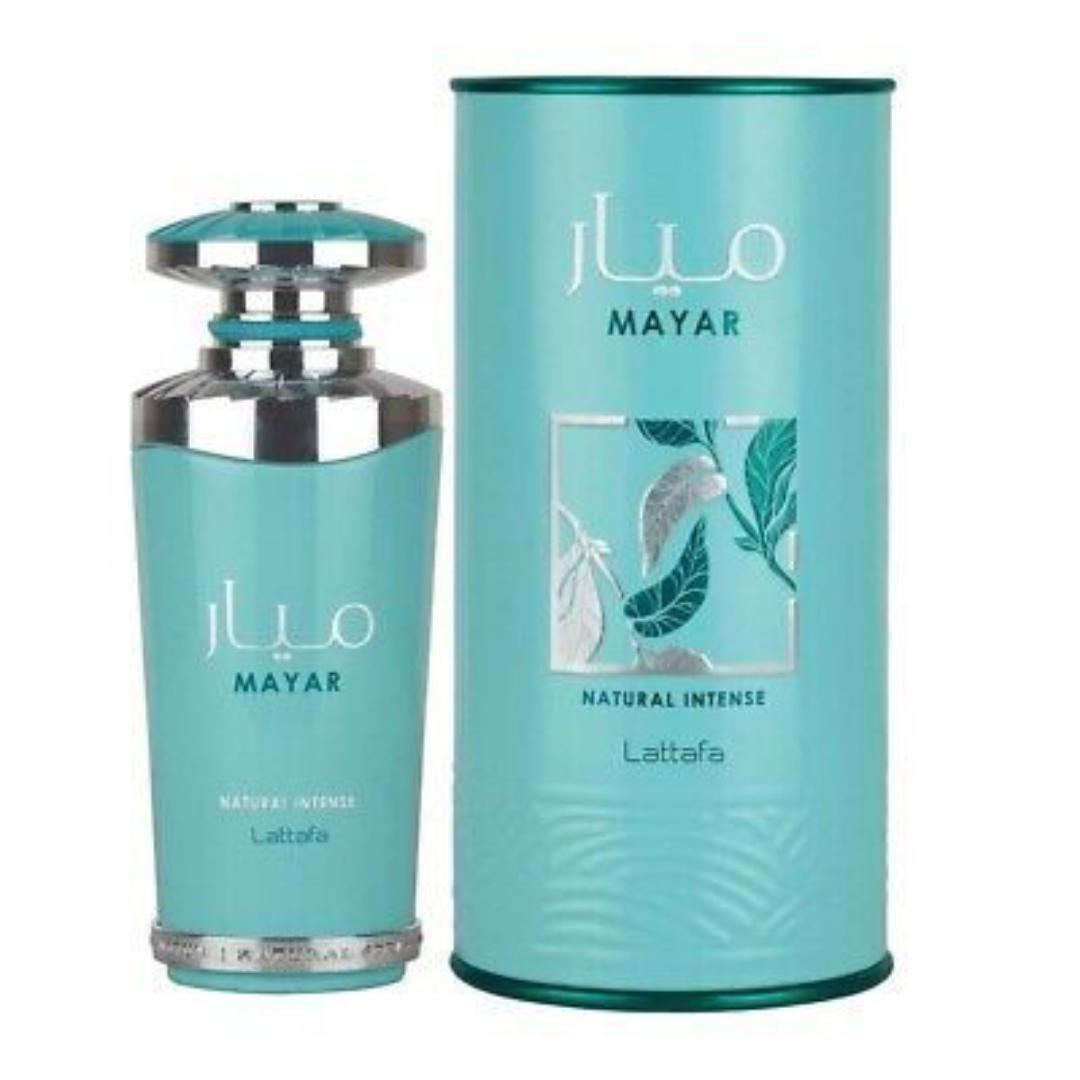 Lattafa Mayar Natural Intense Perfume - EDP 100ML for the Woman loving Fresh, Clean & Feminine Scents. Strong Longevity 8hrs+, with a noticeable presence. Office or Daytime wear fragrance.  Gift her ✔
