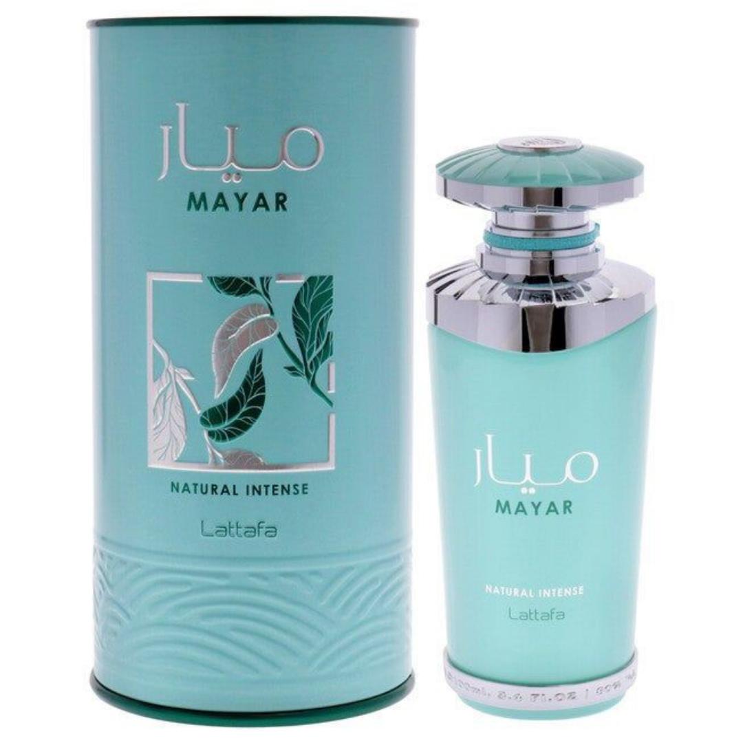 Lattafa Mayar Natural Intense Perfume - EDP 100ML for the Woman loving Fresh, Clean & Feminine Scents. Strong Longevity 8hrs+, with a noticeable presence. Office or Daytime wear fragrance.  Gift her ✔