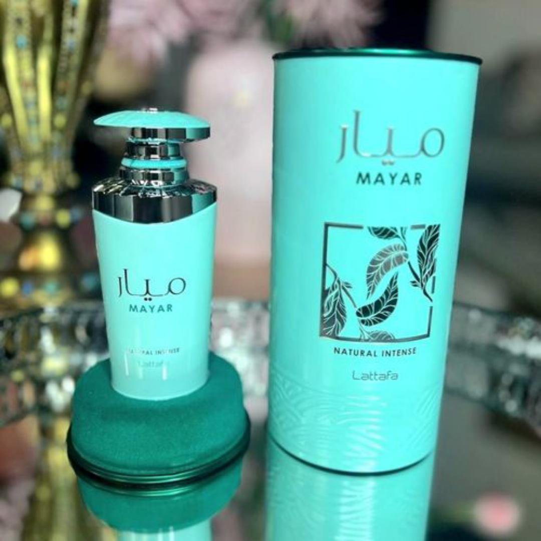 Lattafa Mayar Natural Intense Perfume - EDP 100ML for the Woman loving Fresh, Clean & Feminine Scents. Strong Longevity 8hrs+, with a noticeable presence. Office or Daytime wear fragrance.  Gift her ✔