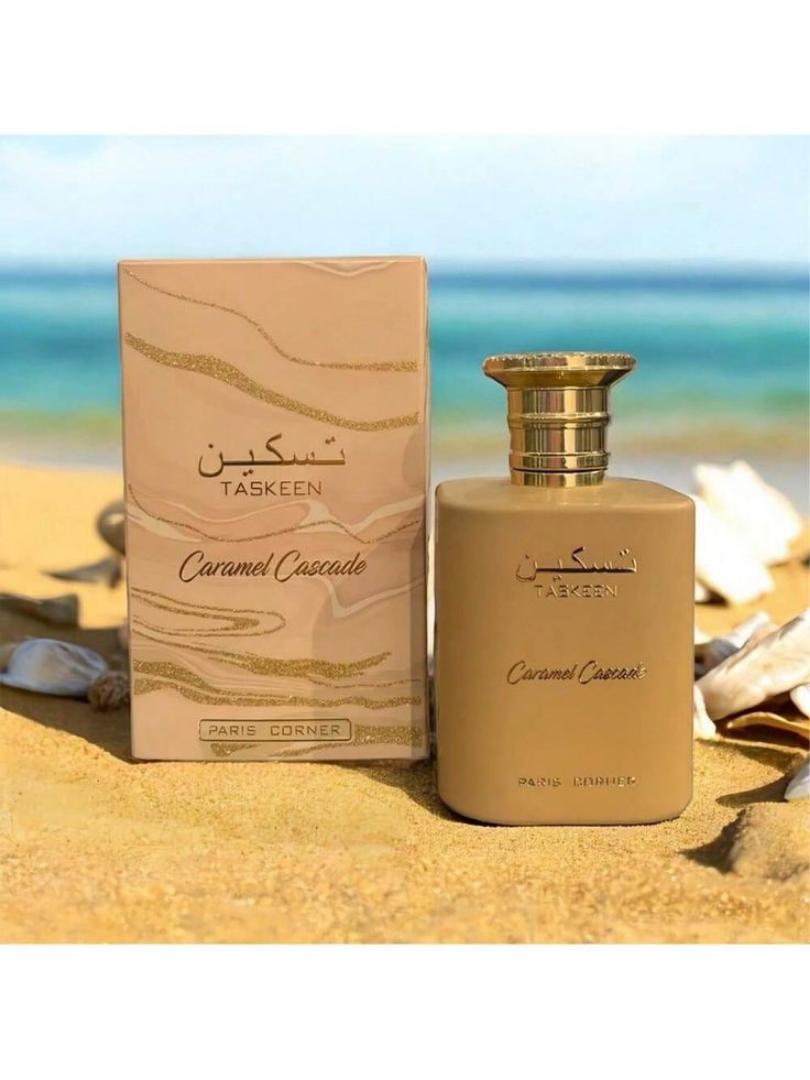 Taskeen Caramel Cascade Perfume - By Paris Corner - Sweet Warm 100ML EDP Fragrance - For Women/Girls who want to smell Irresistibly Sweet/Edible - Long-lasting Power of 8+Hrs - Best Gourmand Spray 4 U