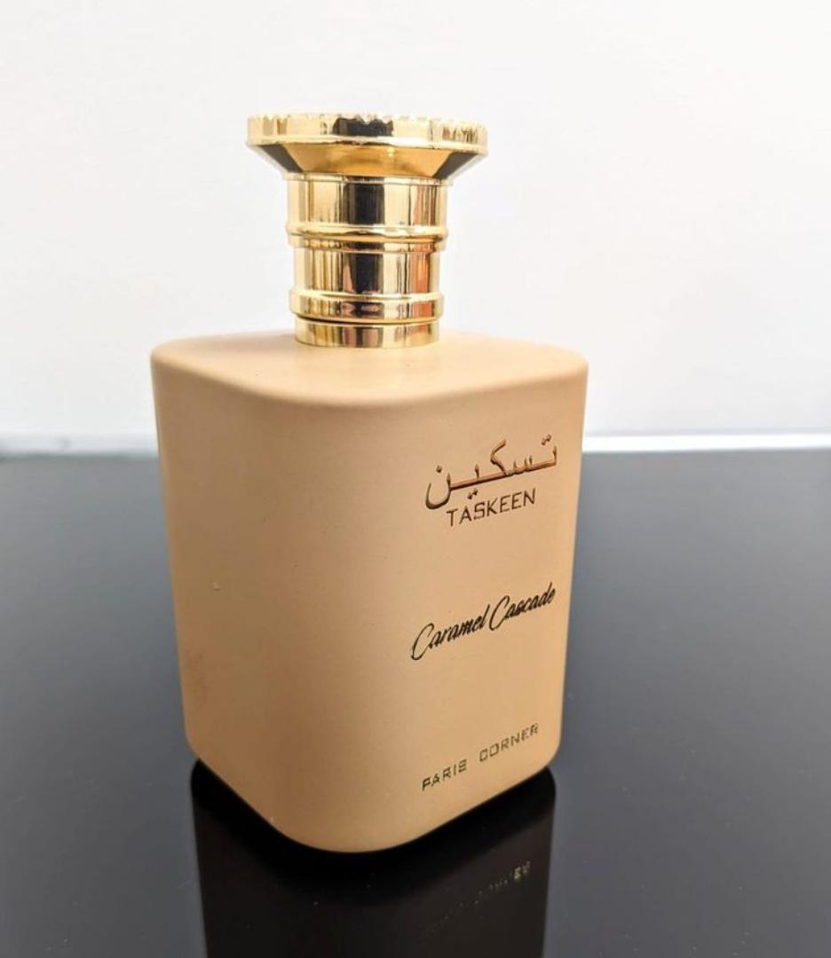 Taskeen Caramel Cascade Perfume - By Paris Corner - Sweet Warm 100ML EDP Fragrance - For Women/Girls who want to smell Irresistibly Sweet/Edible - Long-lasting Power of 8+Hrs - Best Gourmand Spray 4 U