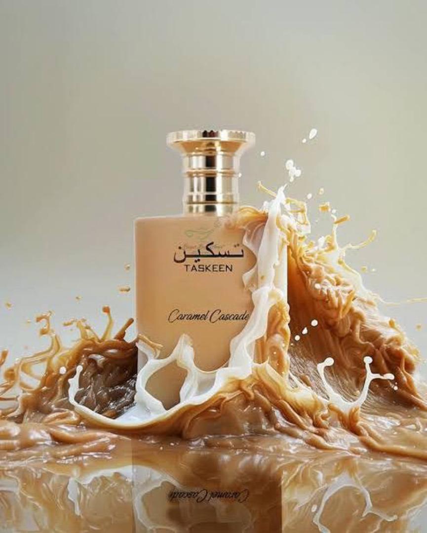Taskeen Caramel Cascade Perfume - By Paris Corner - Sweet Warm 100ML EDP Fragrance - For Women/Girls who want to smell Irresistibly Sweet/Edible - Long-lasting Power of 8+Hrs - Best Gourmand Spray 4 U